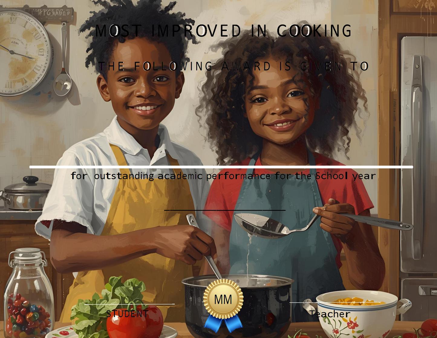 Melanated Minds Online Most Improved Certificates 14 Packs