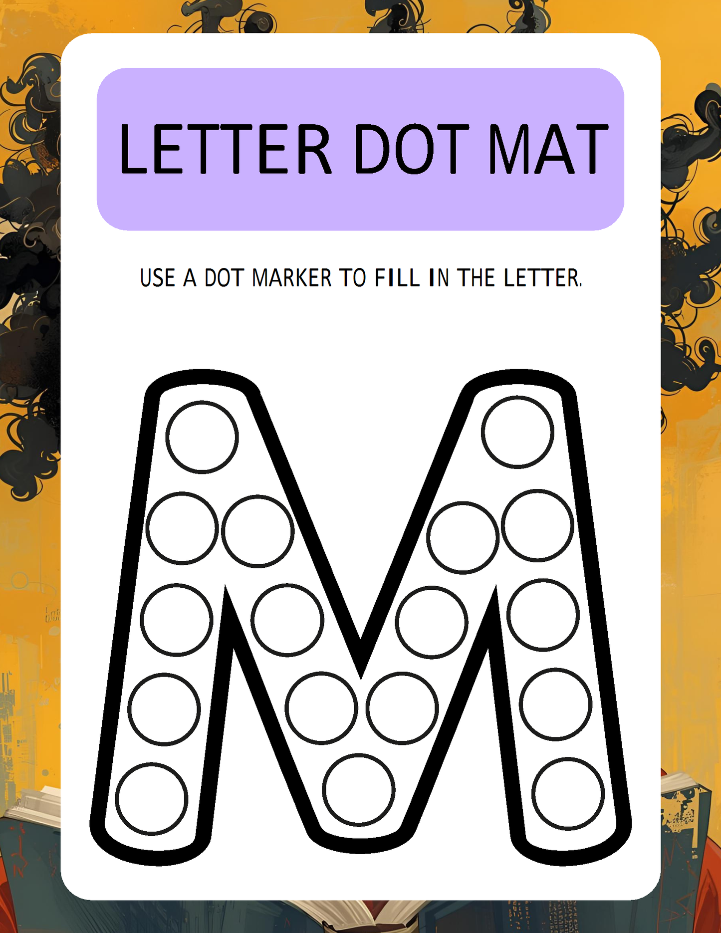 Melanated Minds Online Letter To Dot Workbook
