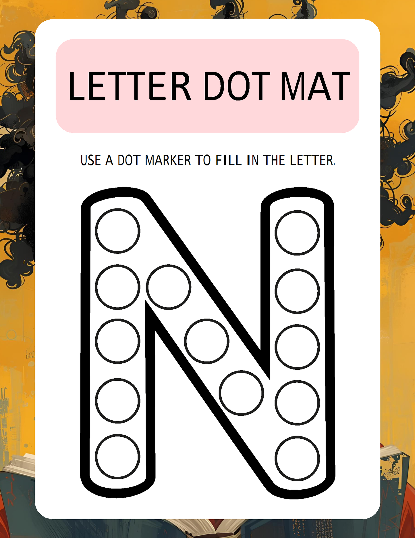 Melanated Minds Online Letter To Dot Workbook