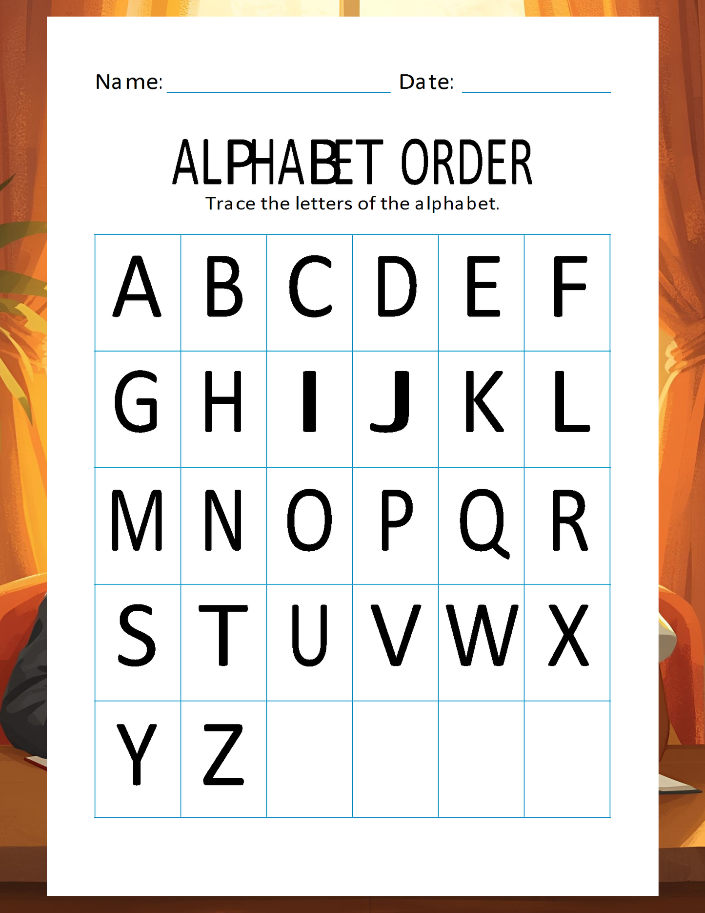 Melanated Minds Pre-School Alphabet Workbook