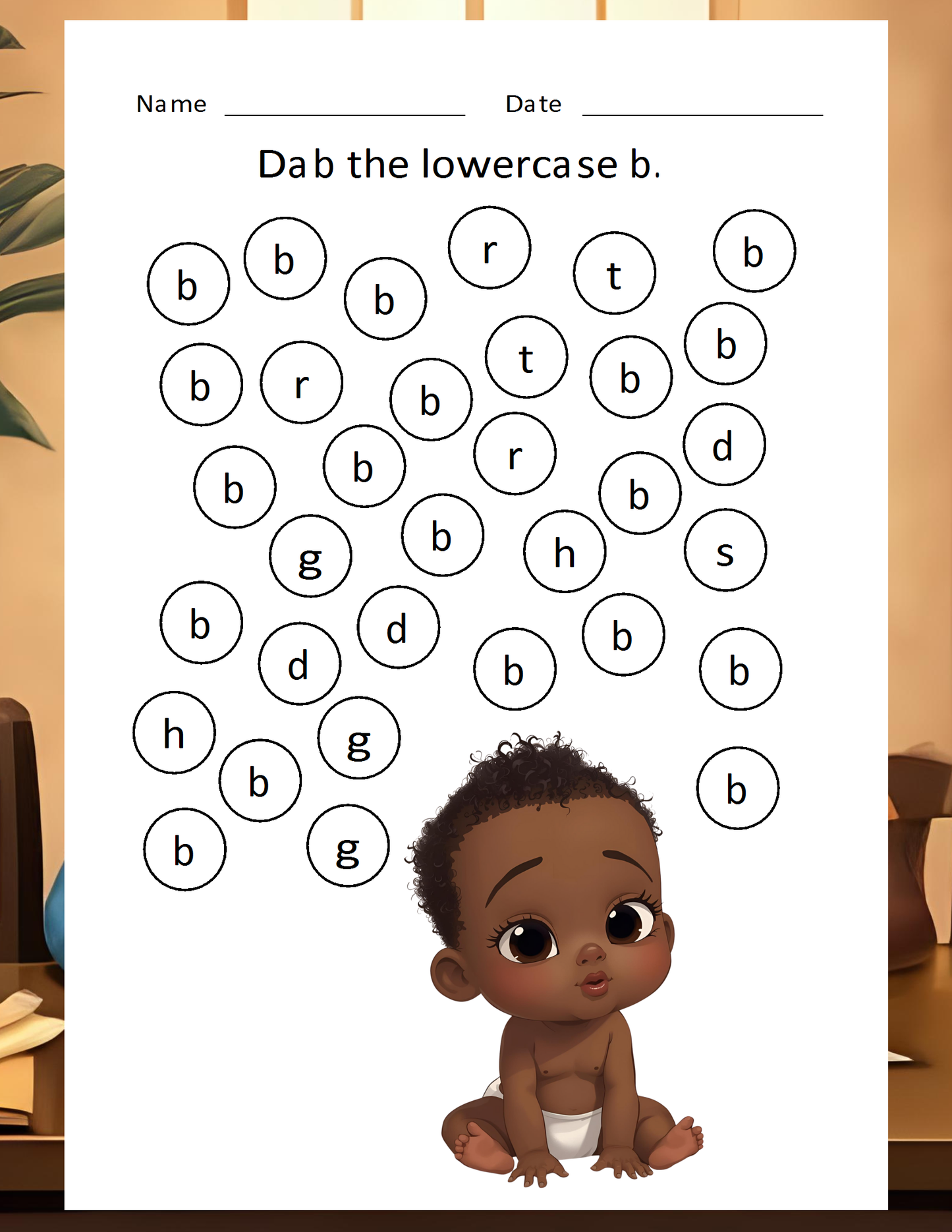 Melanated Minds Pre-School Alphabet Workbook