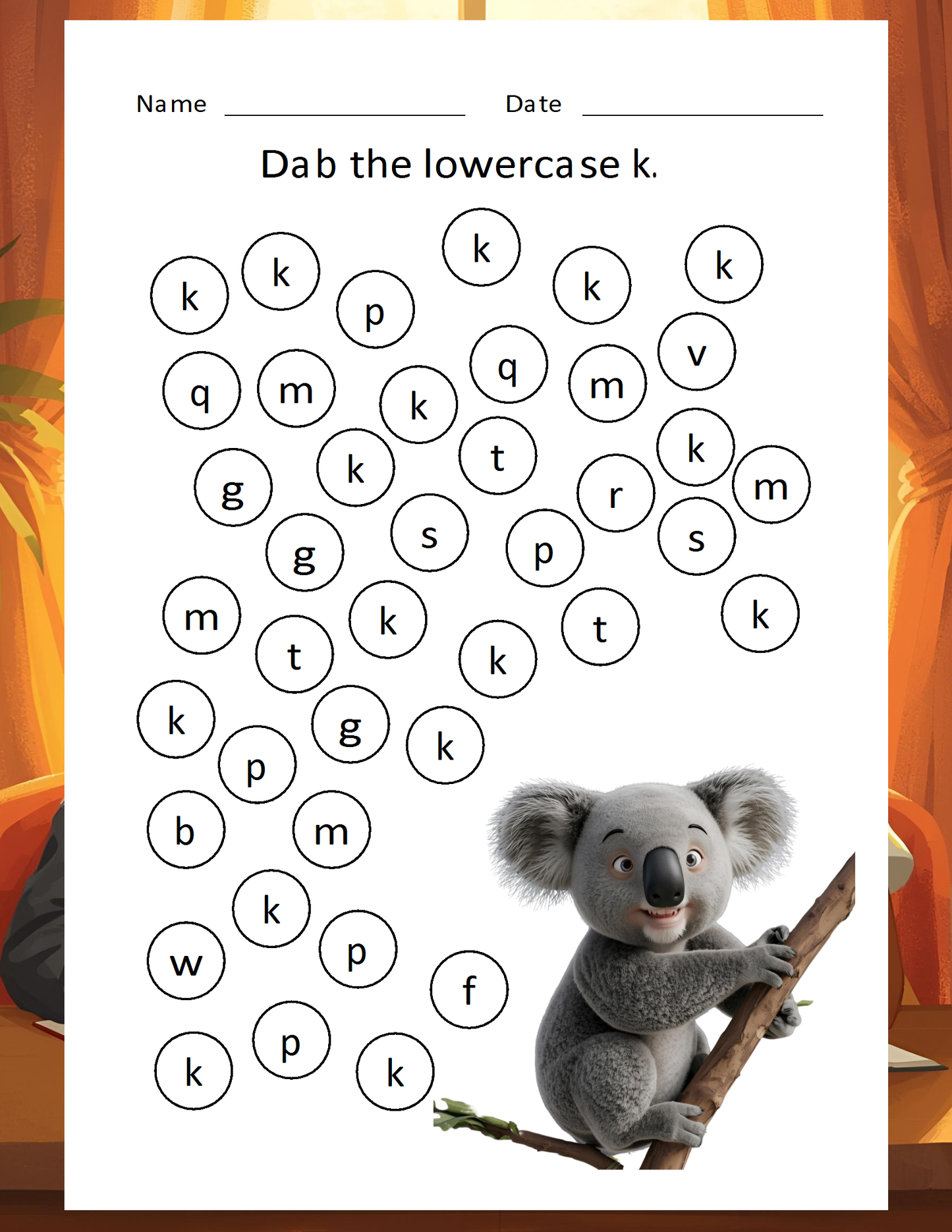 Melanated Minds Pre-School Alphabet Workbook