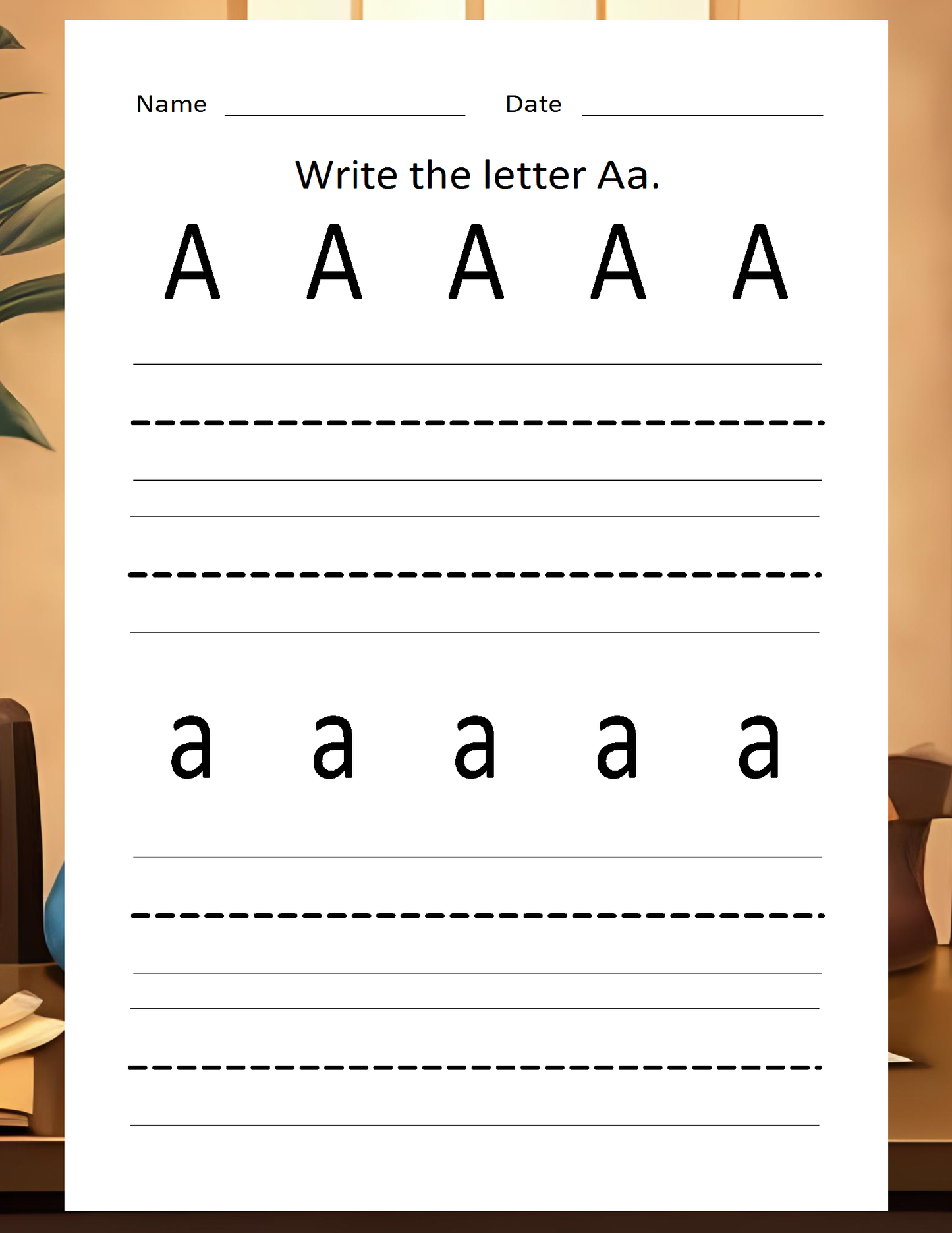 Melanated Minds Pre-School Alphabet Workbook