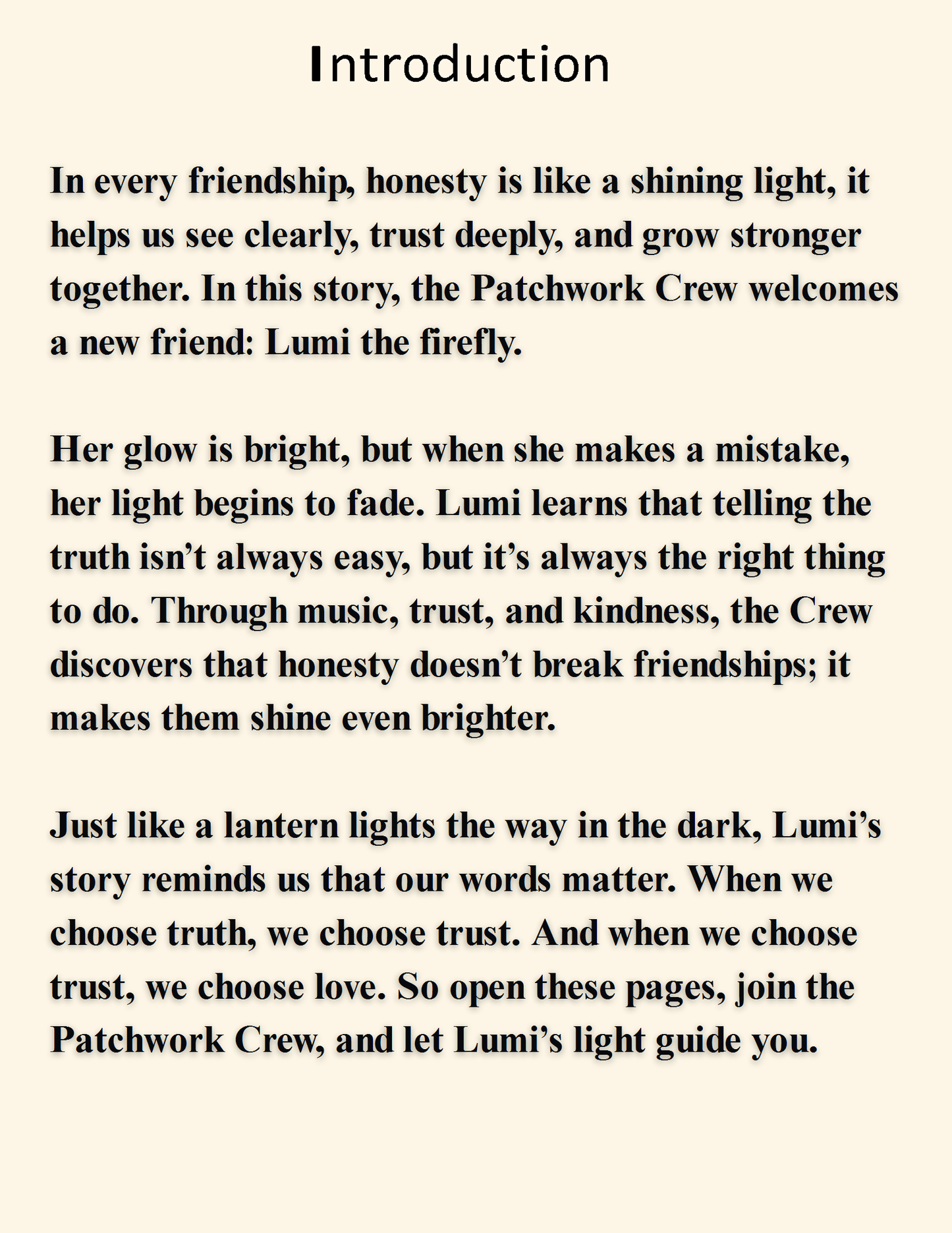 The Patchwork Crew 2:  Lumi’s Light of Honesty (Melanated Minds Online) E-Book