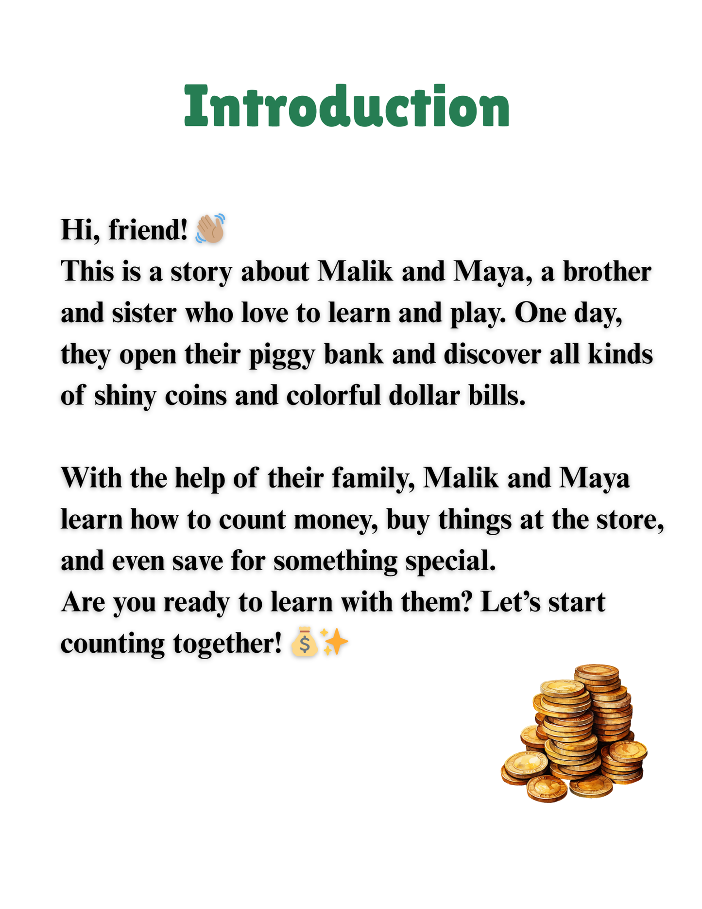 Counting Money with Malik and Maya (Melanated Minds Online) E-Book