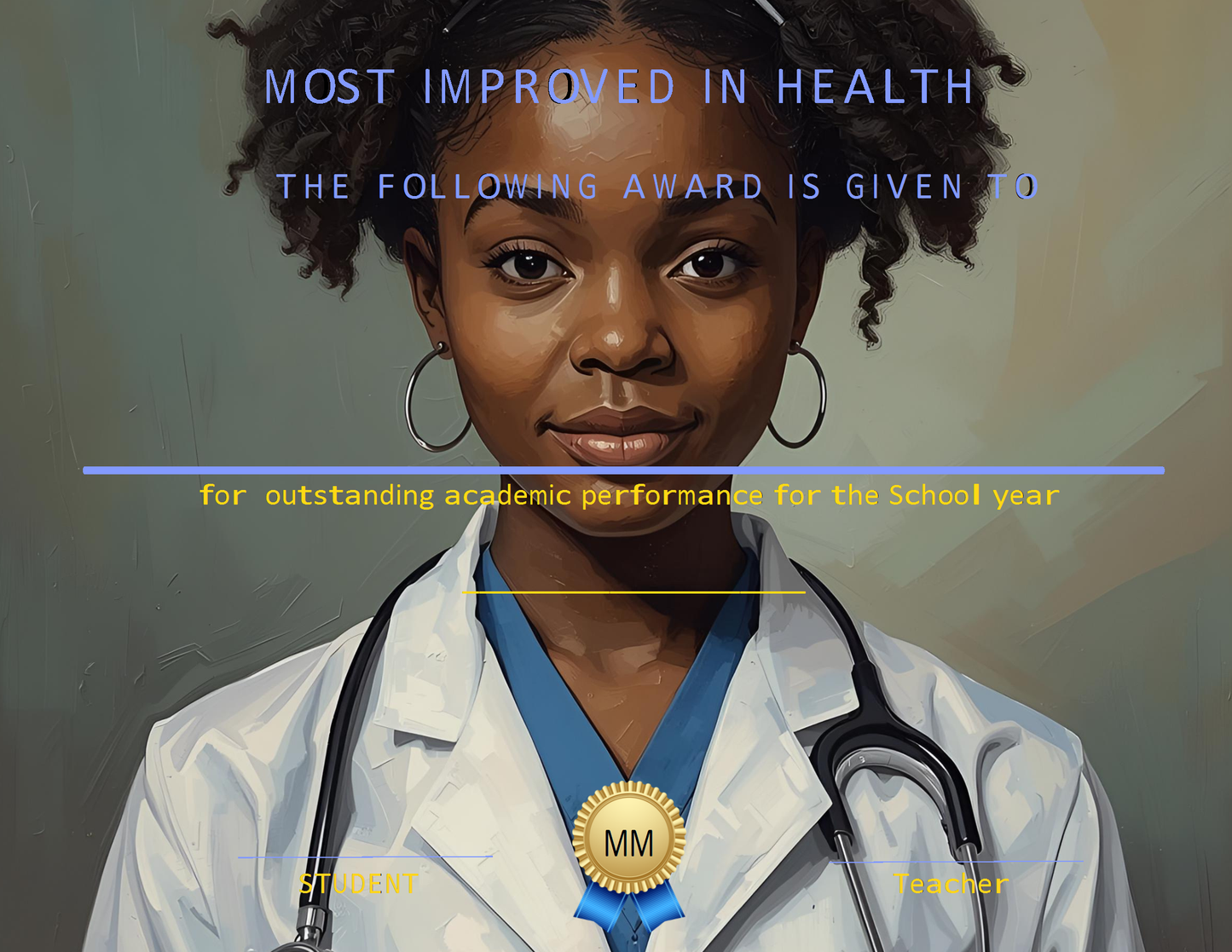 Melanated Minds Online Most Improved Certificates 14 Packs