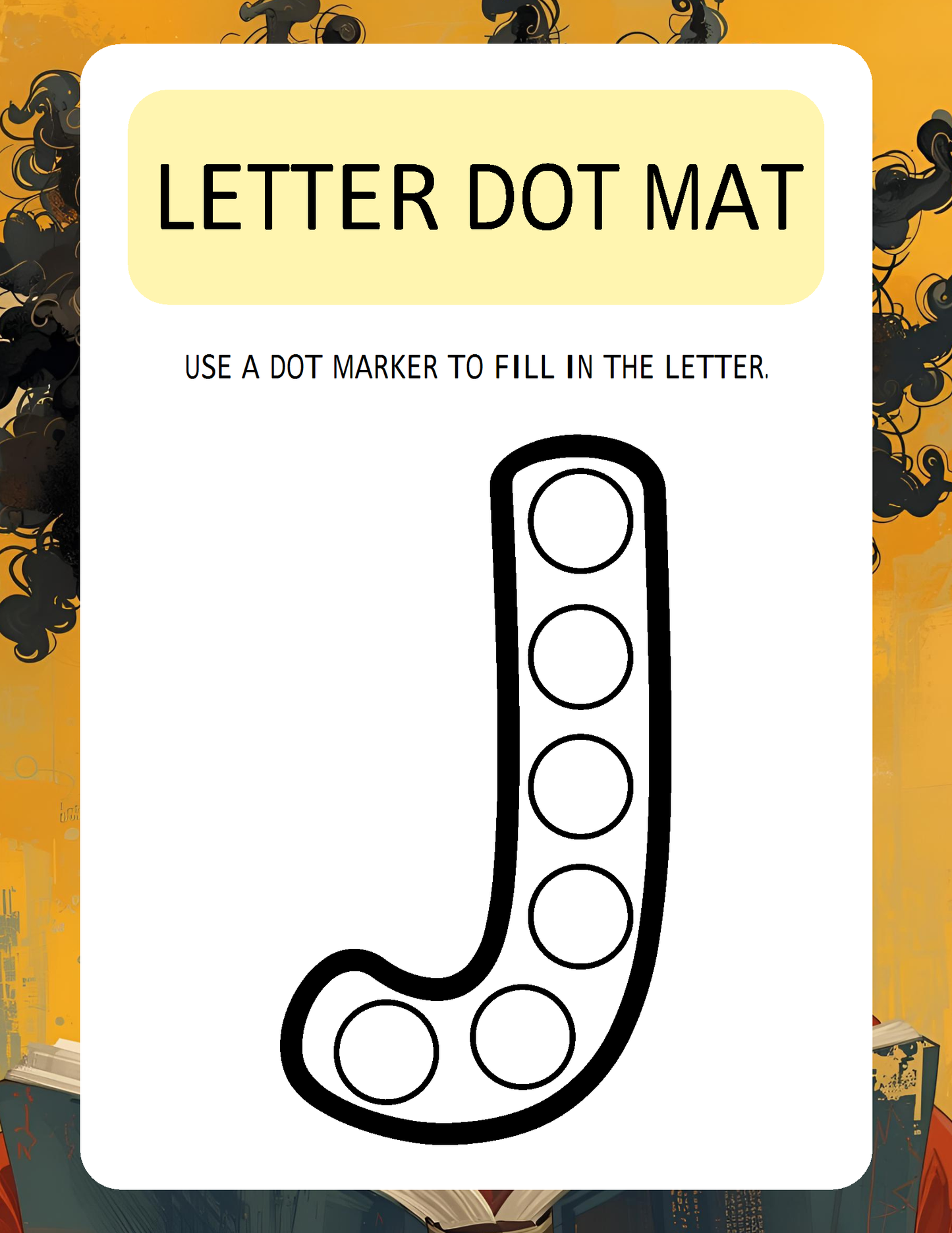 Melanated Minds Online Letter To Dot Workbook