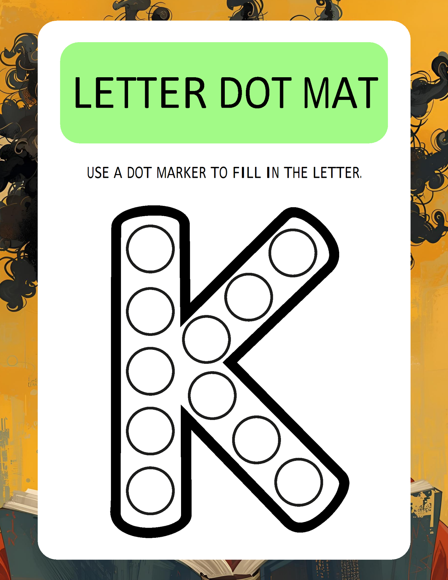 Melanated Minds Online Letter To Dot Workbook