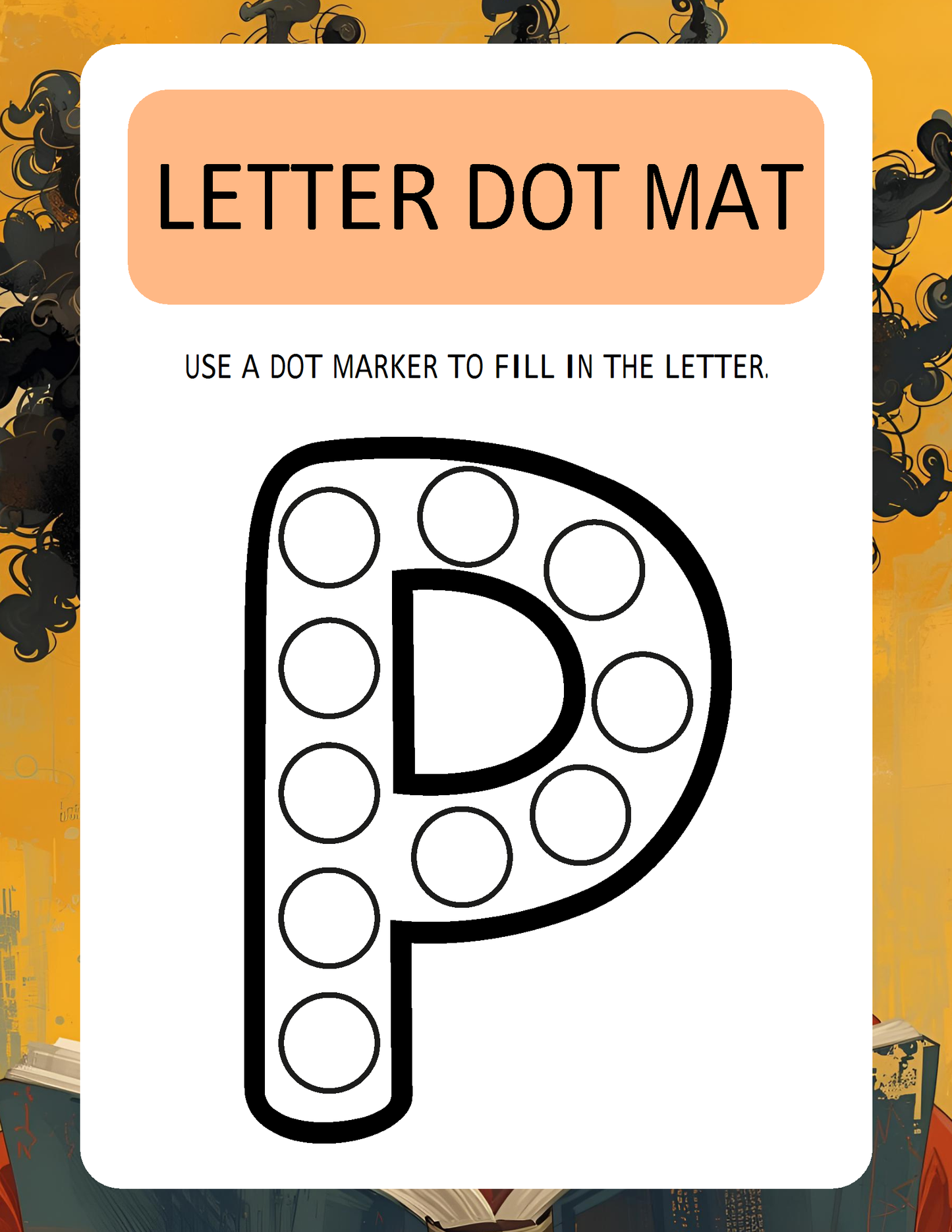 Melanated Minds Online Letter To Dot Workbook