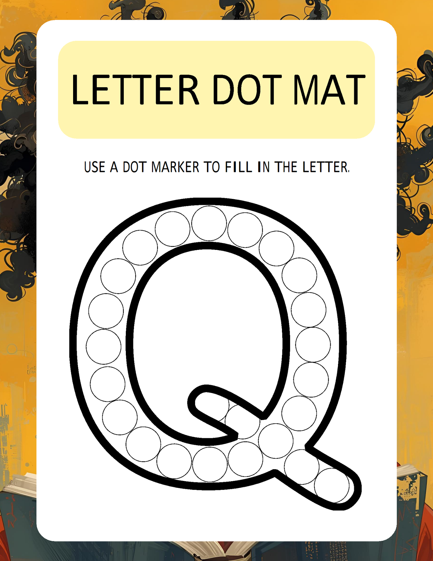 Melanated Minds Online Letter To Dot Workbook