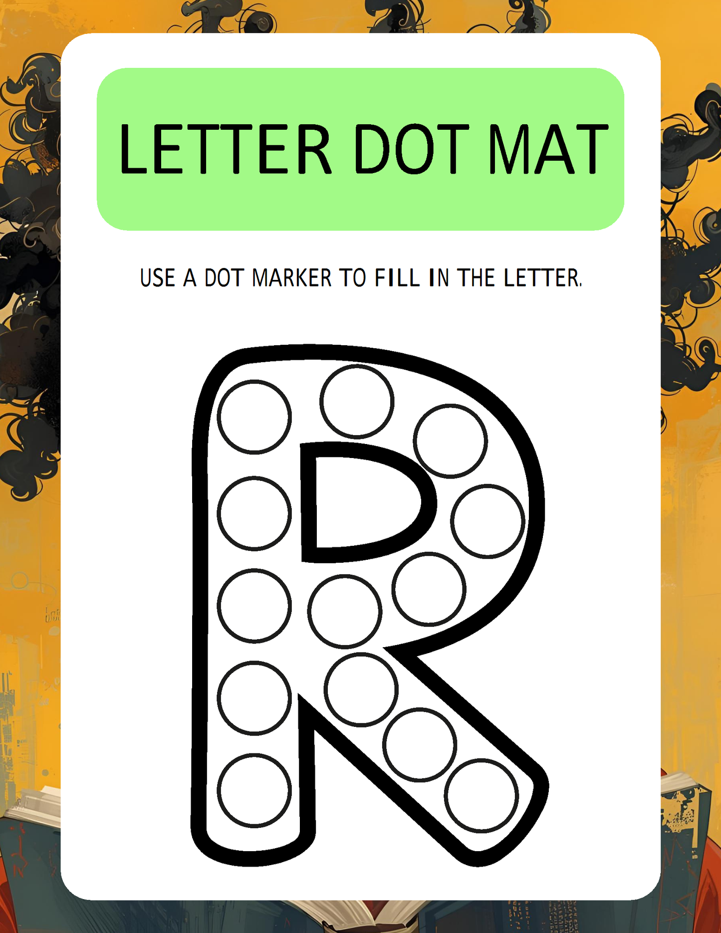 Melanated Minds Online Letter To Dot Workbook