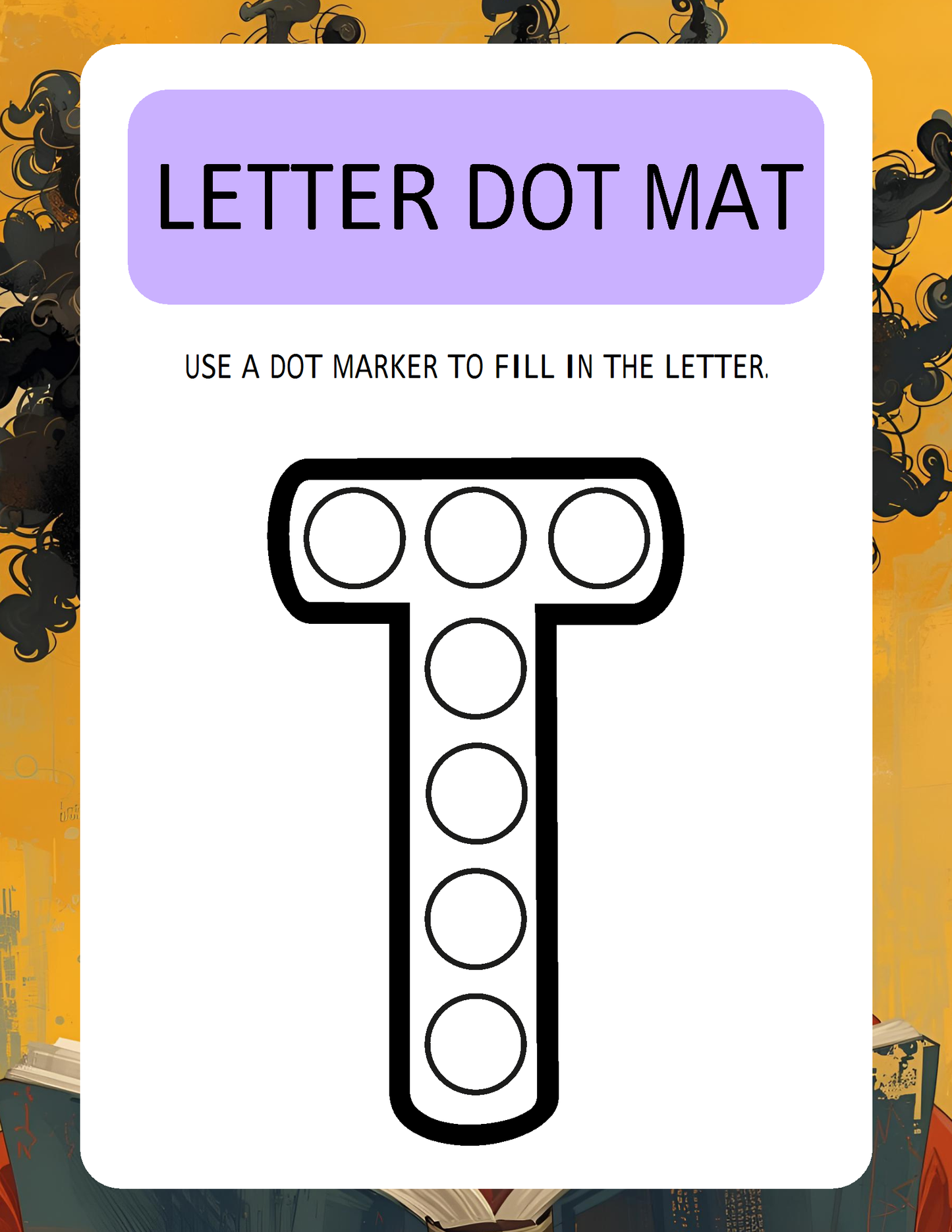 Melanated Minds Online Letter To Dot Workbook