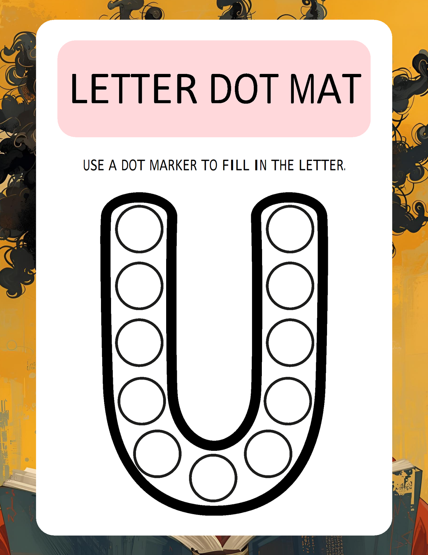 Melanated Minds Online Letter To Dot Workbook