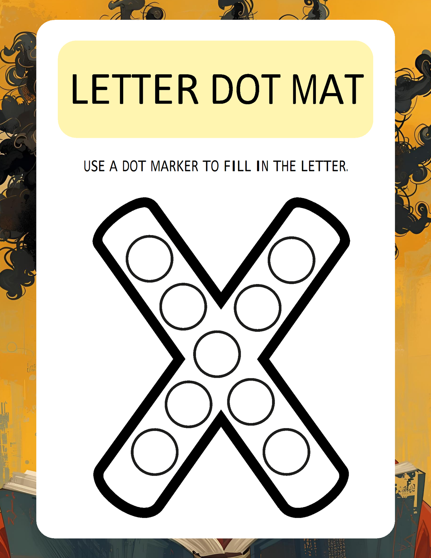 Melanated Minds Online Letter To Dot Workbook