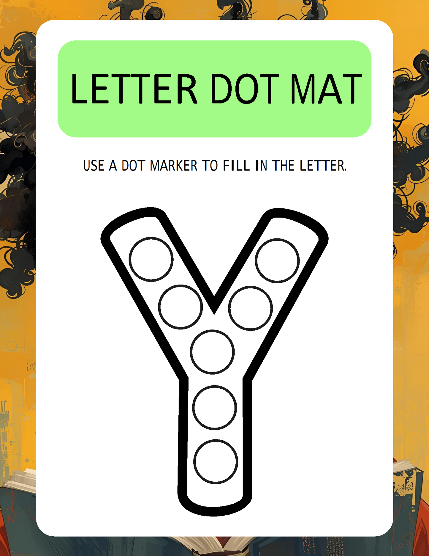 Melanated Minds Online Letter To Dot Workbook