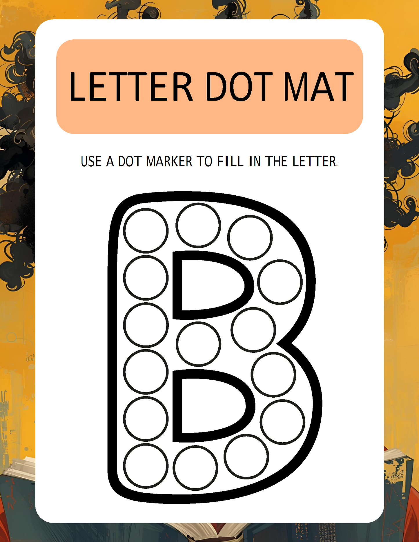 Melanated Minds Online Letter To Dot Workbook