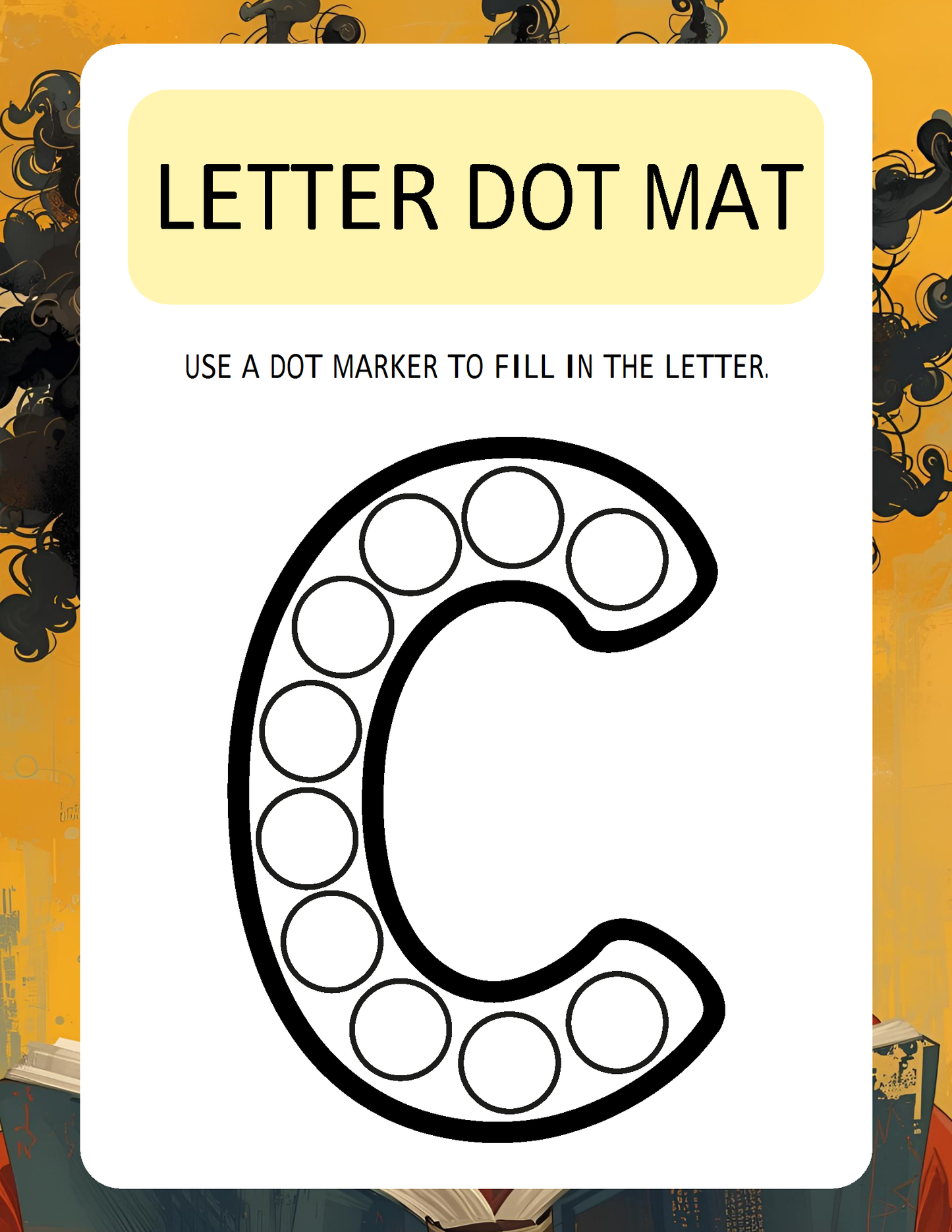 Melanated Minds Online Letter To Dot Workbook