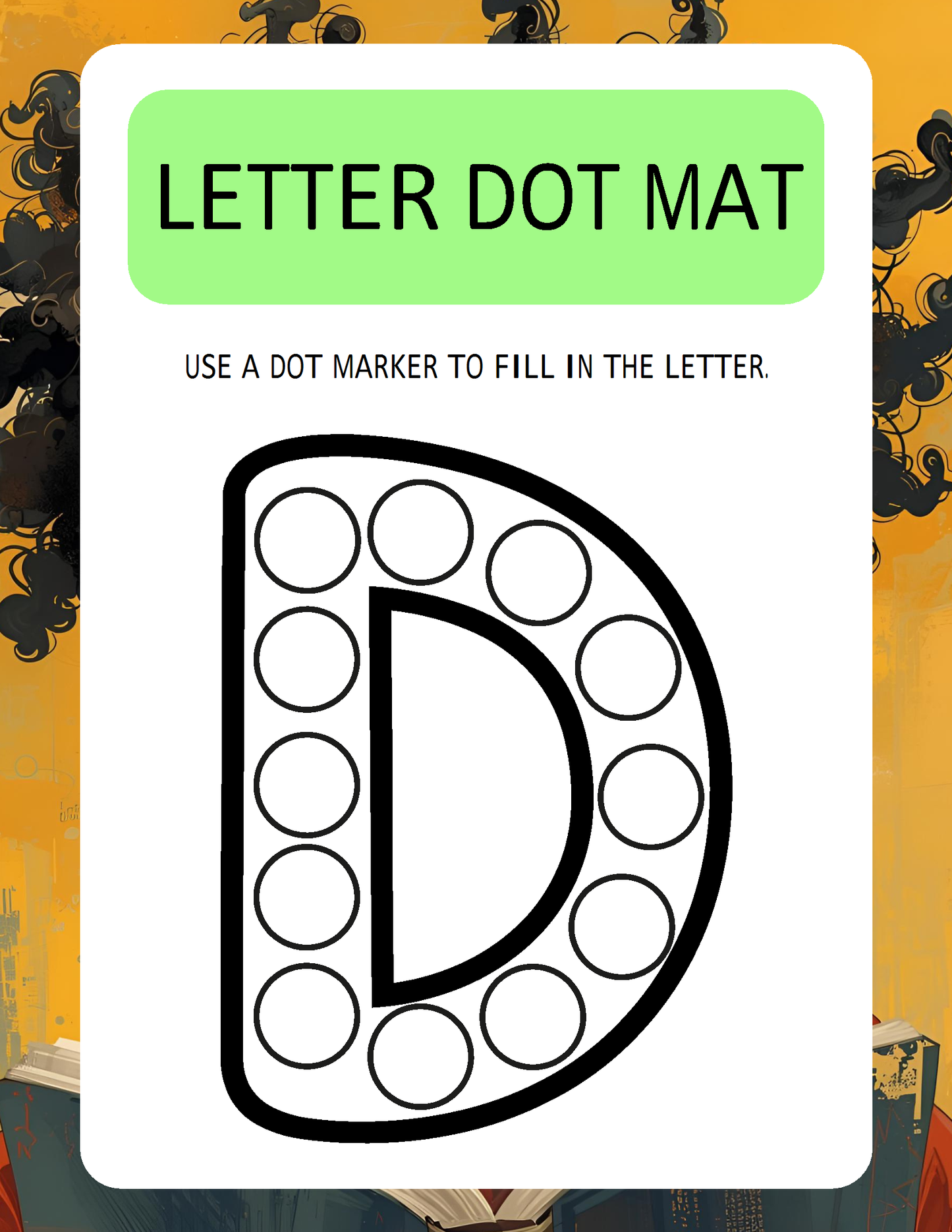 Melanated Minds Online Letter To Dot Workbook