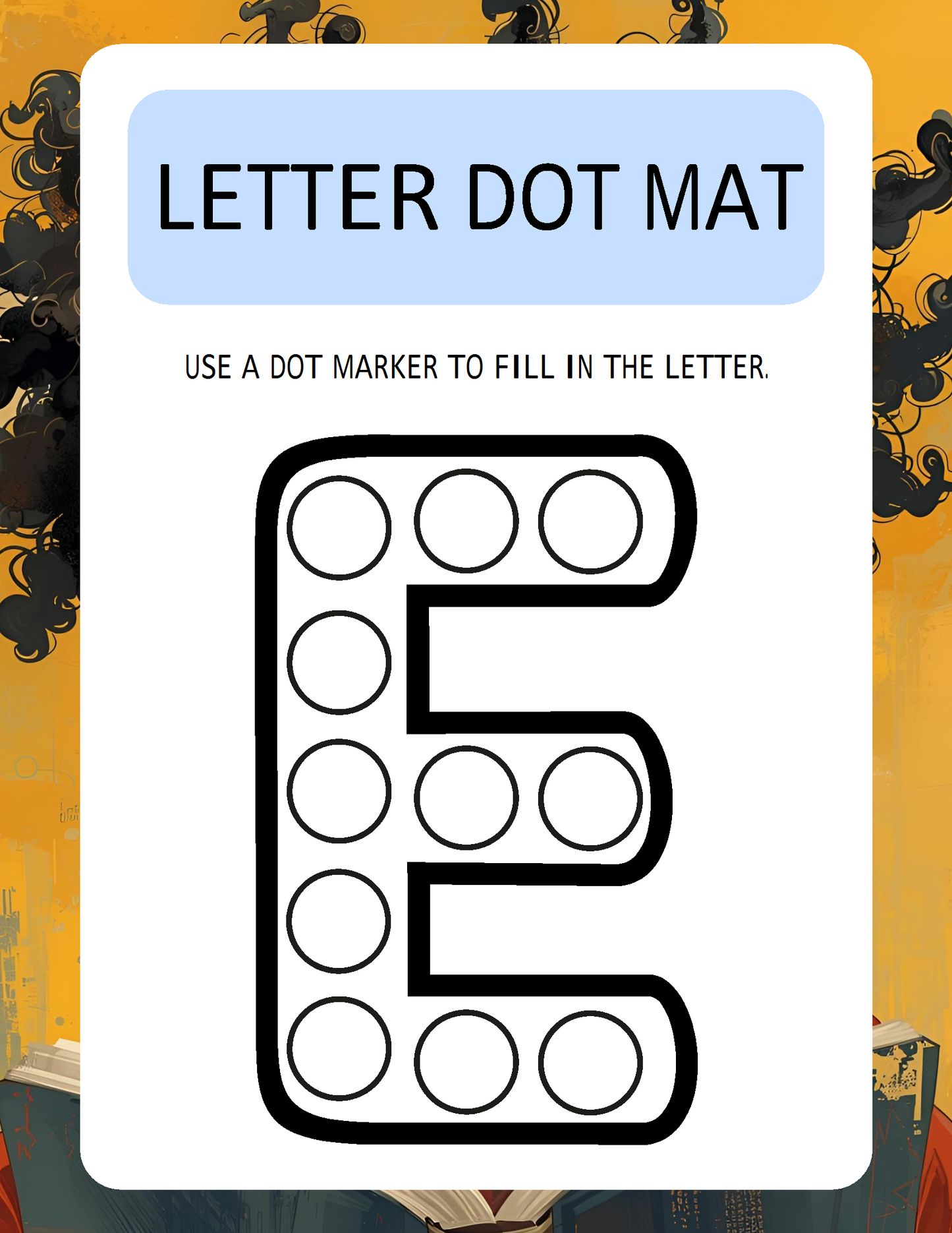 Melanated Minds Online Letter To Dot Workbook