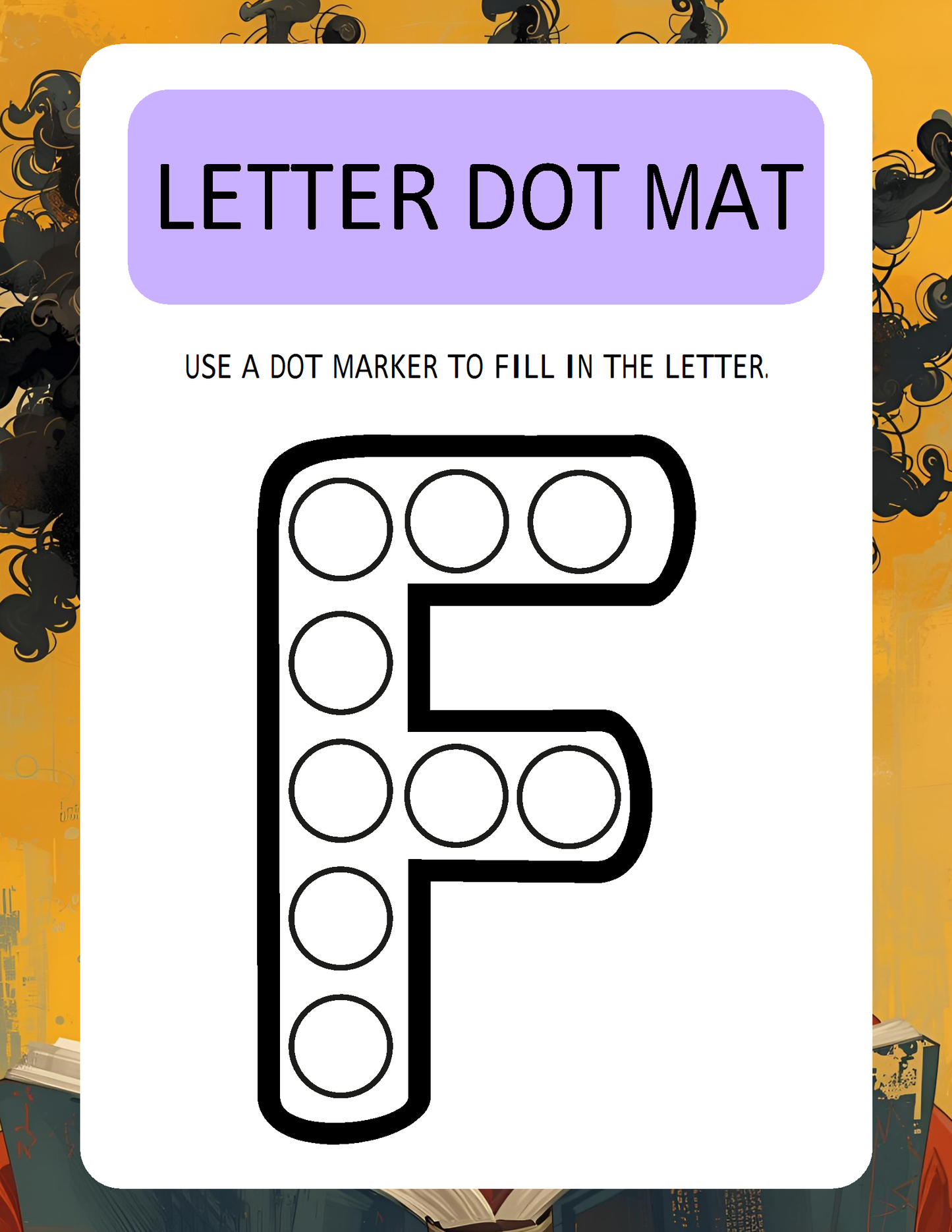 Melanated Minds Online Letter To Dot Workbook