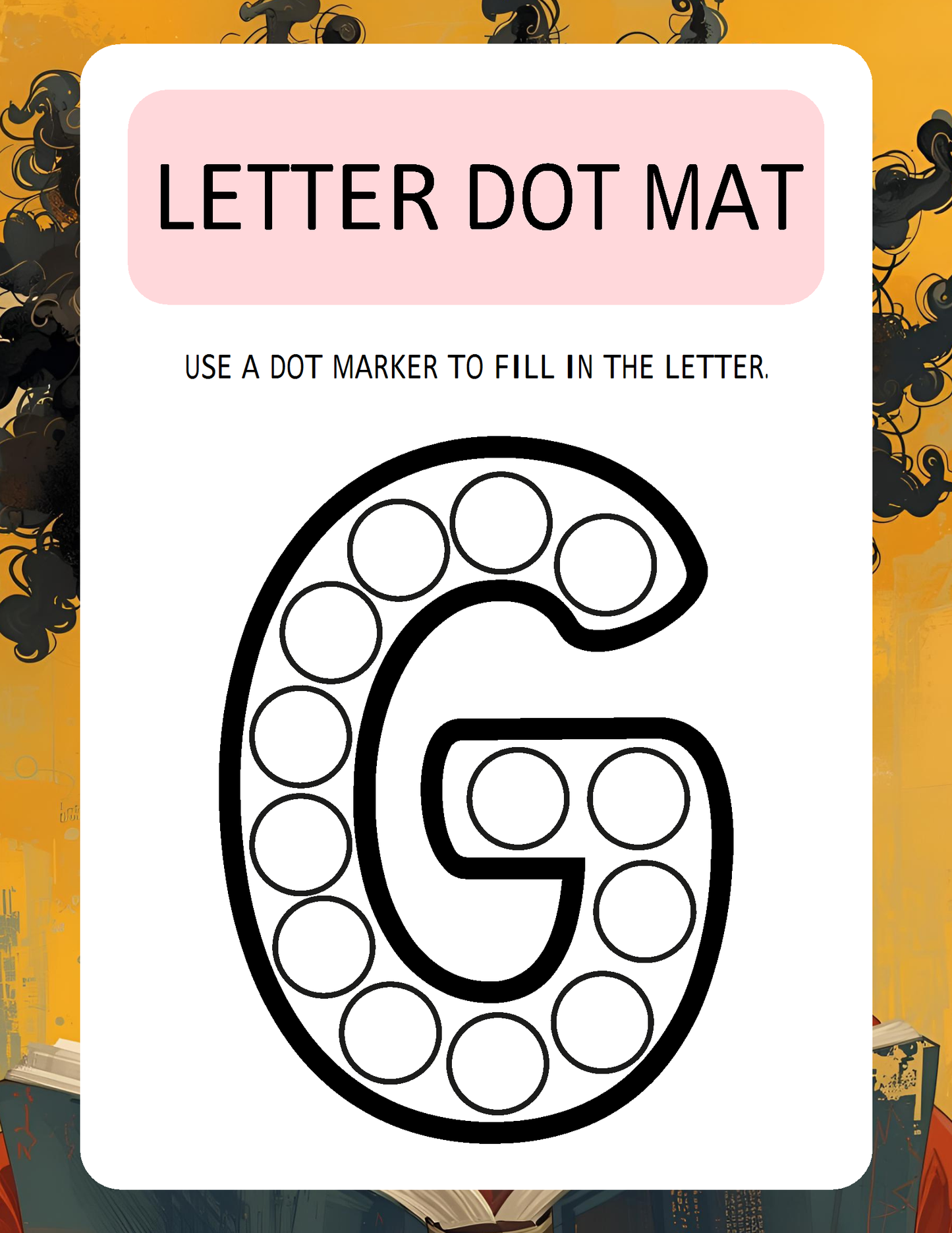 Melanated Minds Online Letter To Dot Workbook