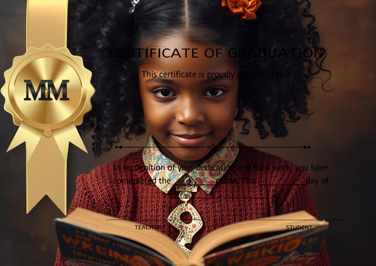 Melanated Minds Online Sophisticated Graduation Certificates