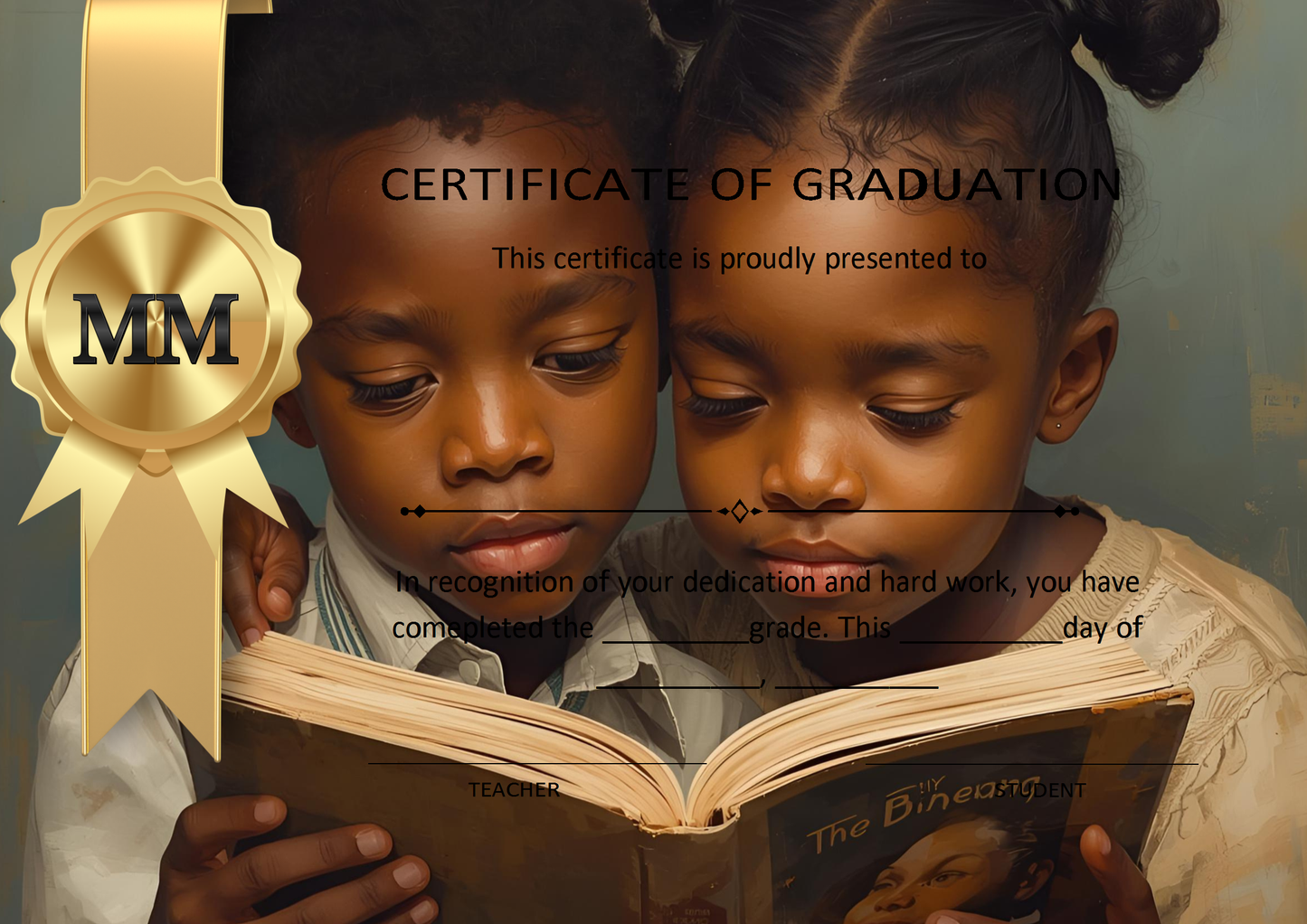 Melanated Minds Online Sophisticated Graduation Certificates