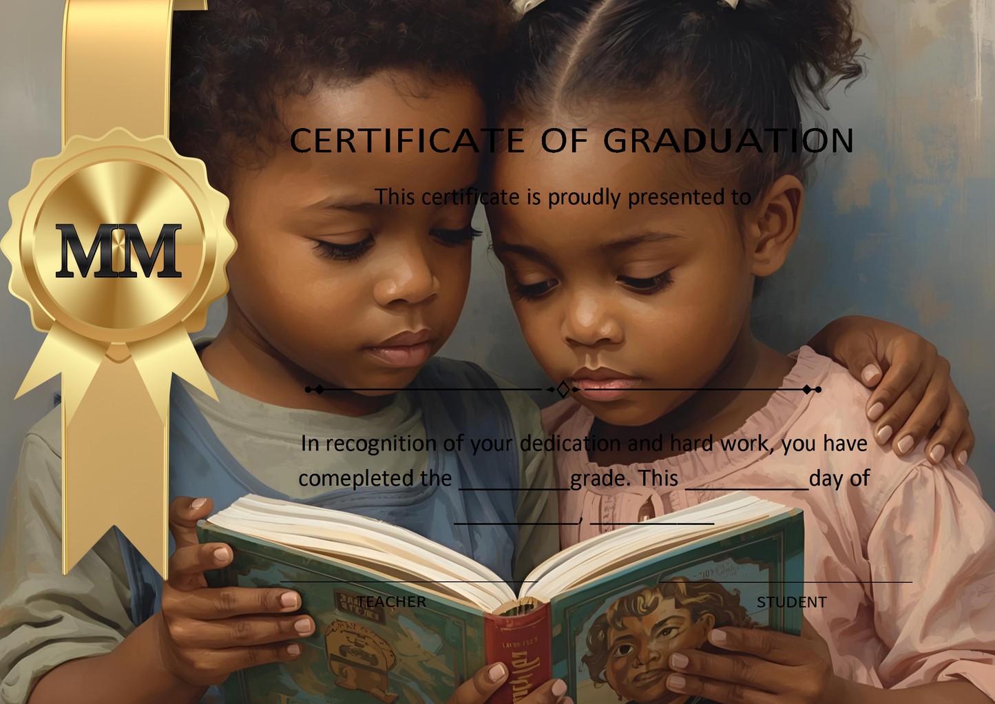 Melanated Minds Online Sophisticated Graduation Certificates