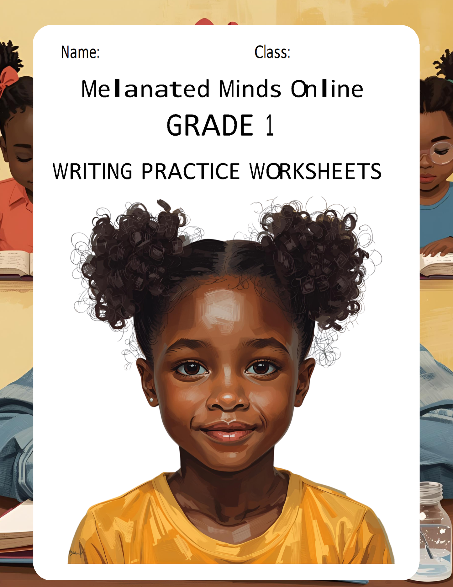 Melanated Minds Online Writing Practice Worksheets Grade 1