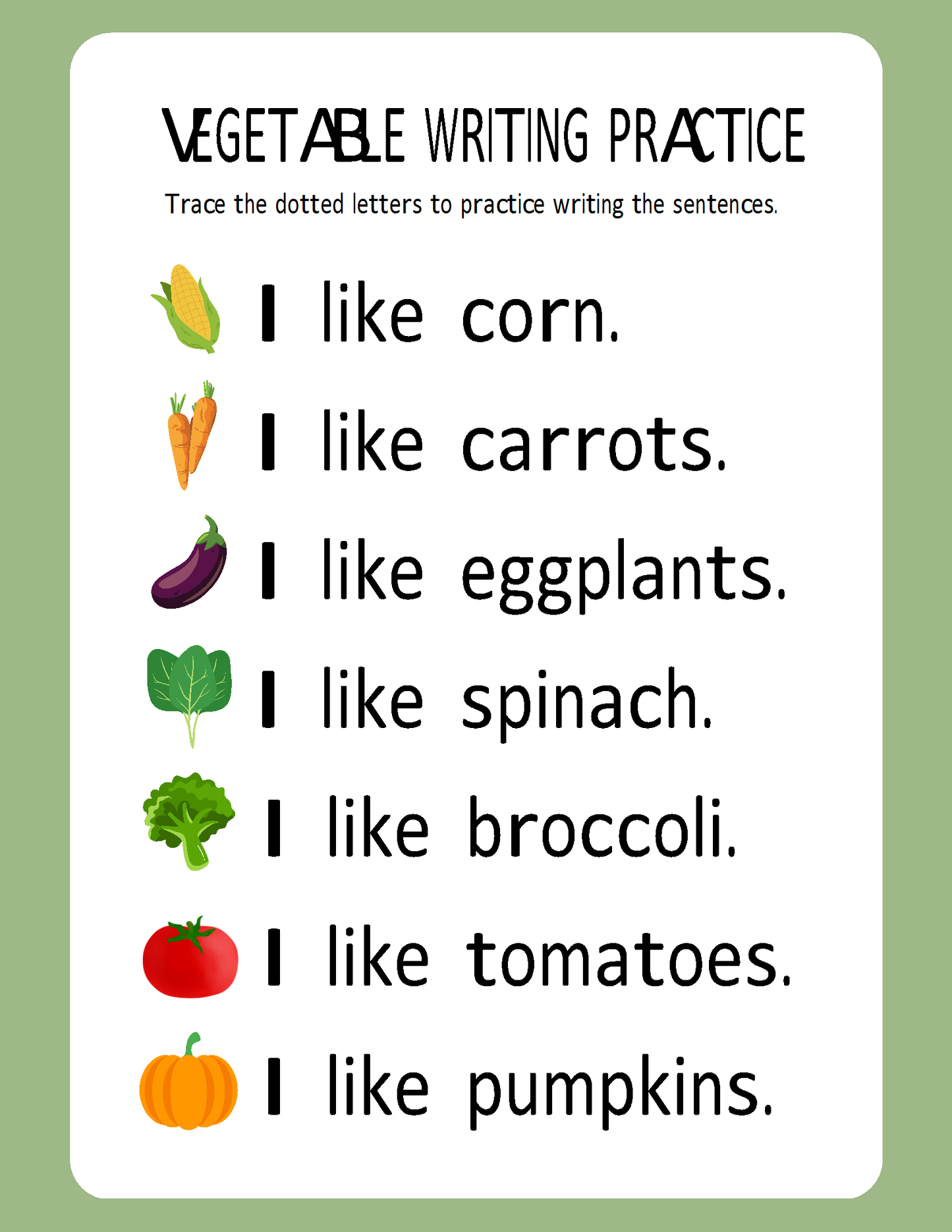 Melanated Minds Online Writing Practice Worksheets Grade 1