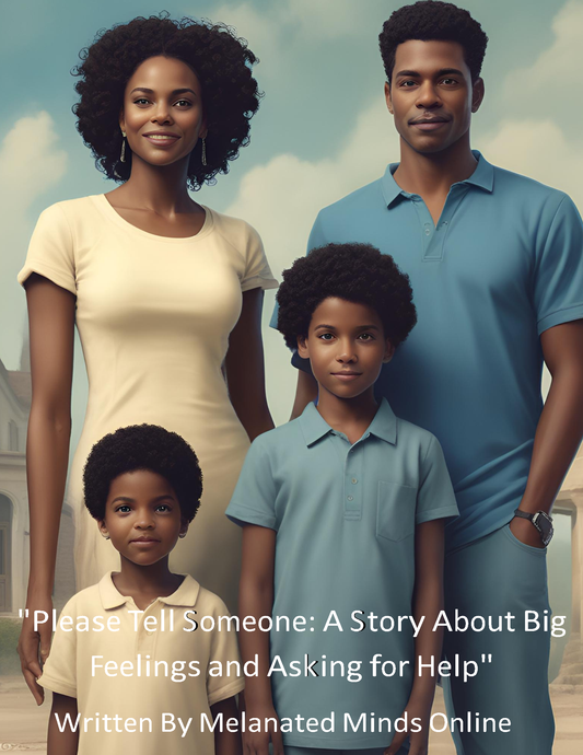 "Please Tell Someone: A Story About Big Feelings and Asking for Help" (Melanated Minds Online) E-Books
